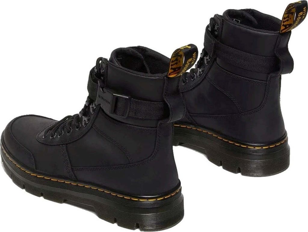 Dr. Martens Combs Leather Anfibi Unisex - Adulto - Pelle Resistente Con Suola Robusta E Chiusura Con Lacci - 3