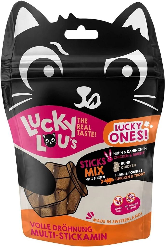 Lucky Lou Lucky Ones Sticks Mixpack, Softsticks für Katzen, Softsnack