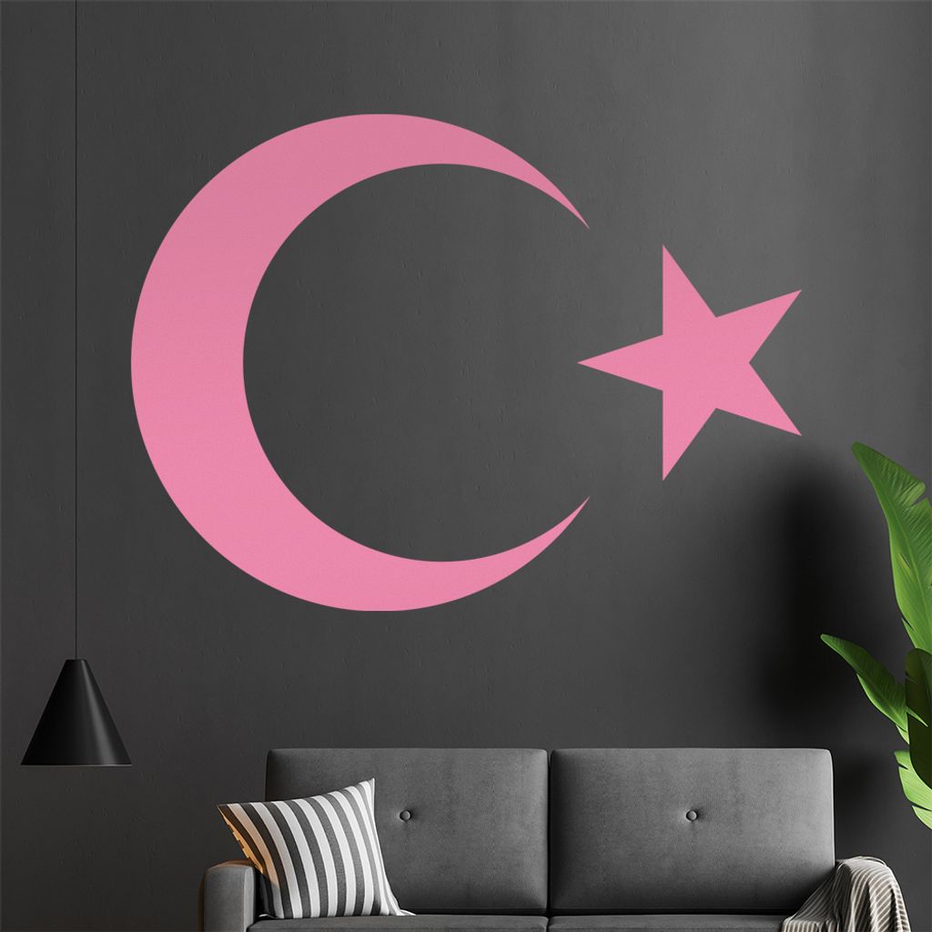 Türkei Wandtattoo in 6 Größen - Wandaufkleber Wall Sticker - Dekoration, Küche, Wohnzimmer, Schlafzimmer, Badezimmer
