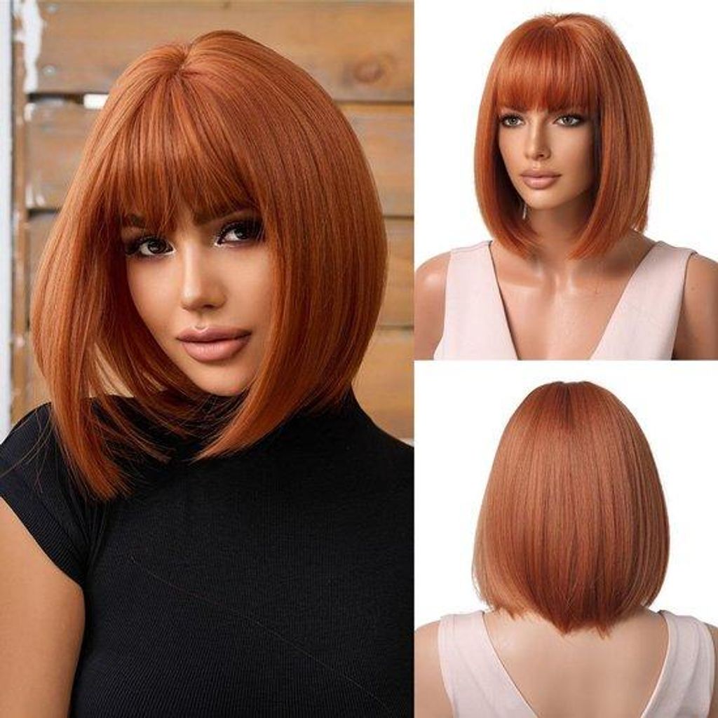 Kurze Ponyfrisuren für Damen - Rechte Synthetic-Styling für Alltags- und Cosplay-Anwendung