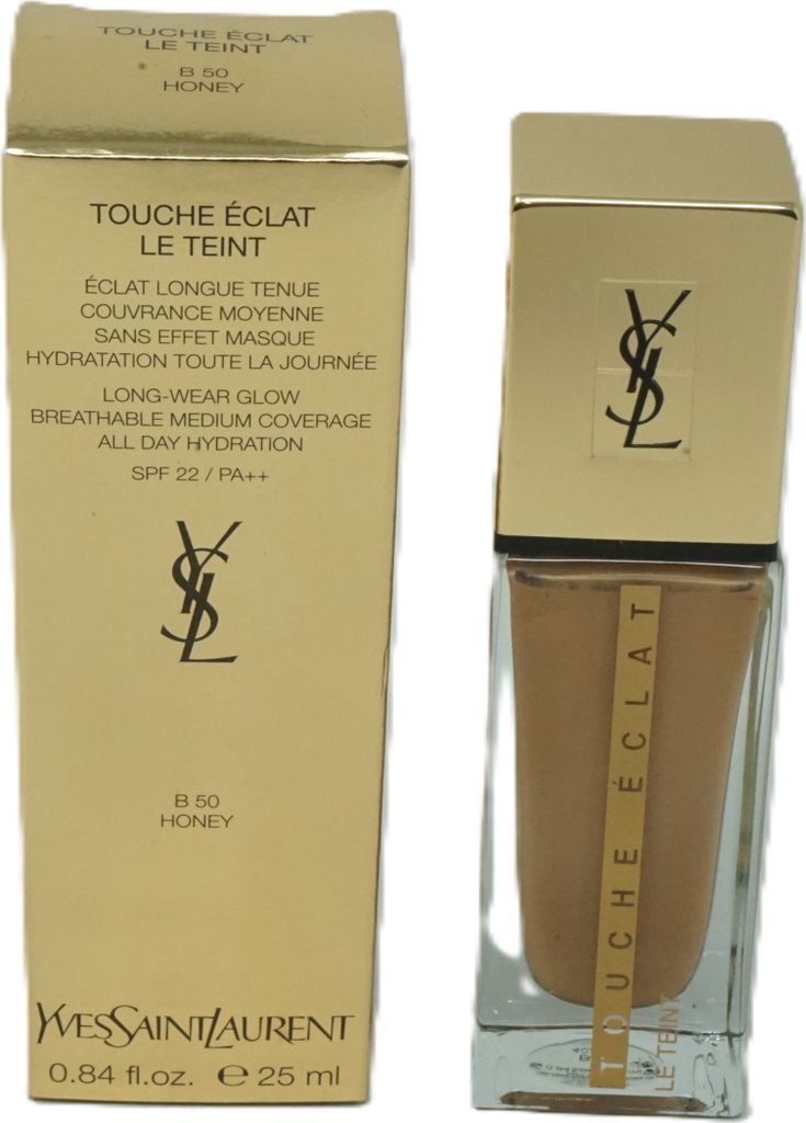Yves Saint Laurent Touche Éclat Le Teint, Pumpenflasche, Creme, B50, Honey, Mittel, Neutral