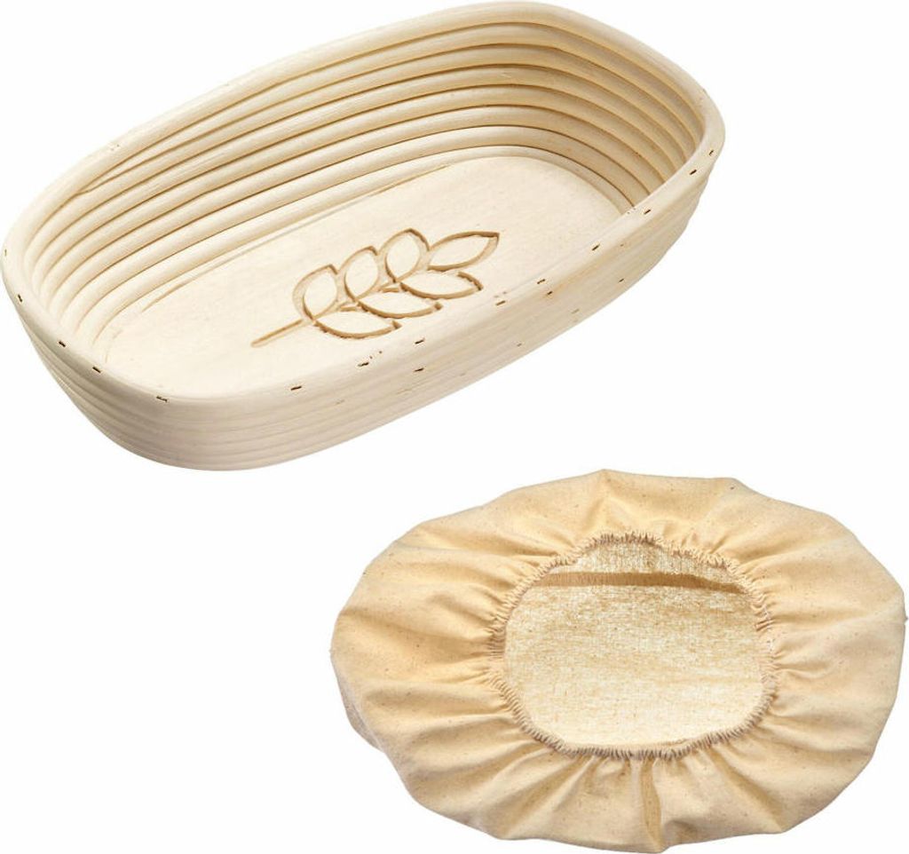 Westmark Set Gärkörbchen oval, mit Ähre, 34 x 20,5 x 8 cm, mit Bezug, 3235227B