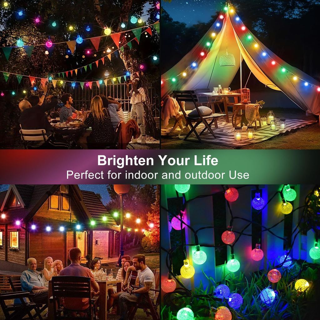 9.5M Bunte Solar LED Lichterkette