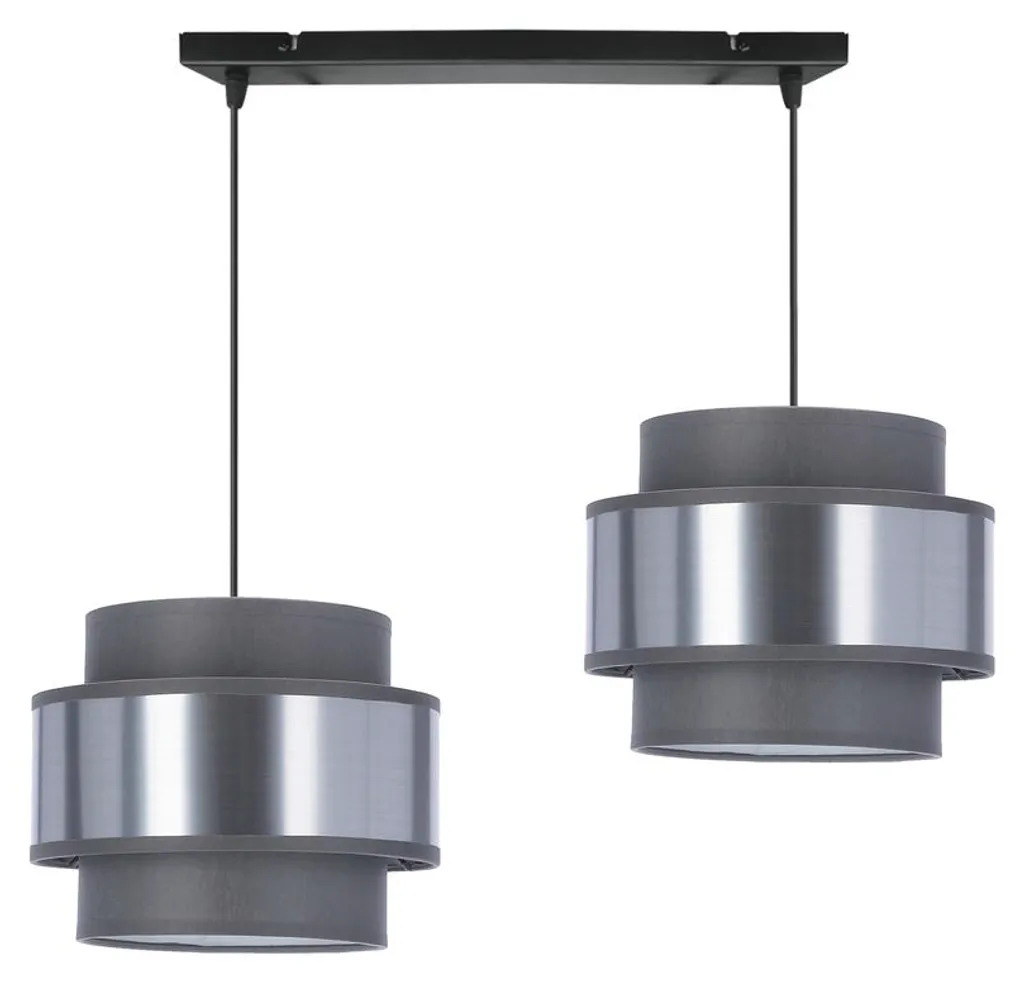Suspension de Table à Manger 100cm Hare Gris Argenté pour Salon Moderne