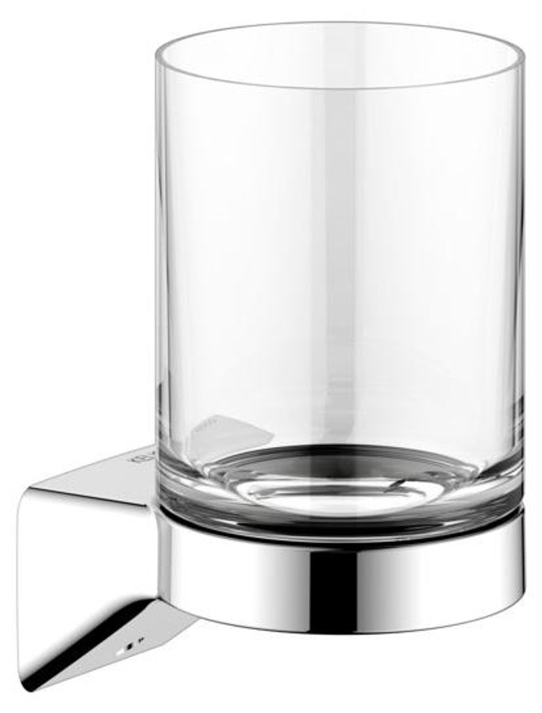 KEUCO AVENO Glashalter mit Echtkristall-Glas verchromt Produktbild 