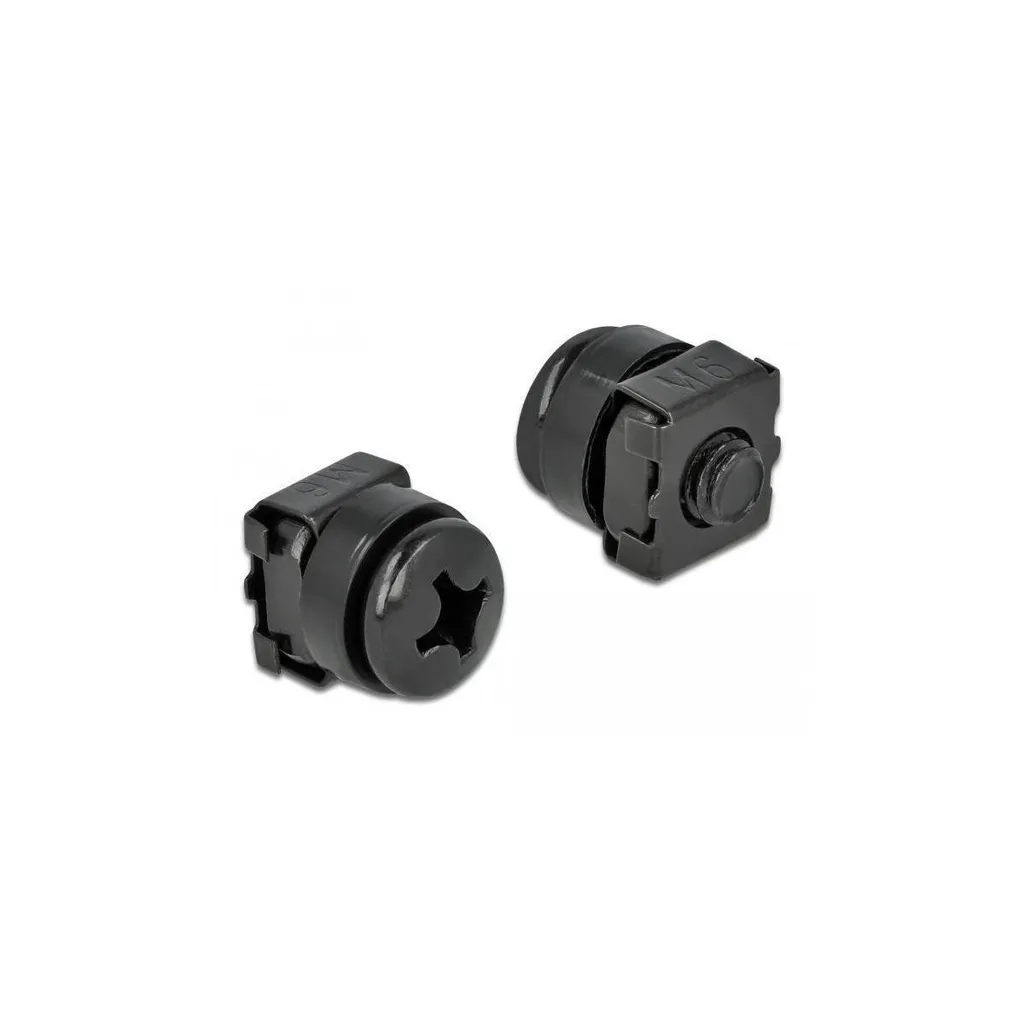 Set Montaggio DELOCK 20 Pezzi Nero per Armadio Rack 19'' e 10'' M6 - 3