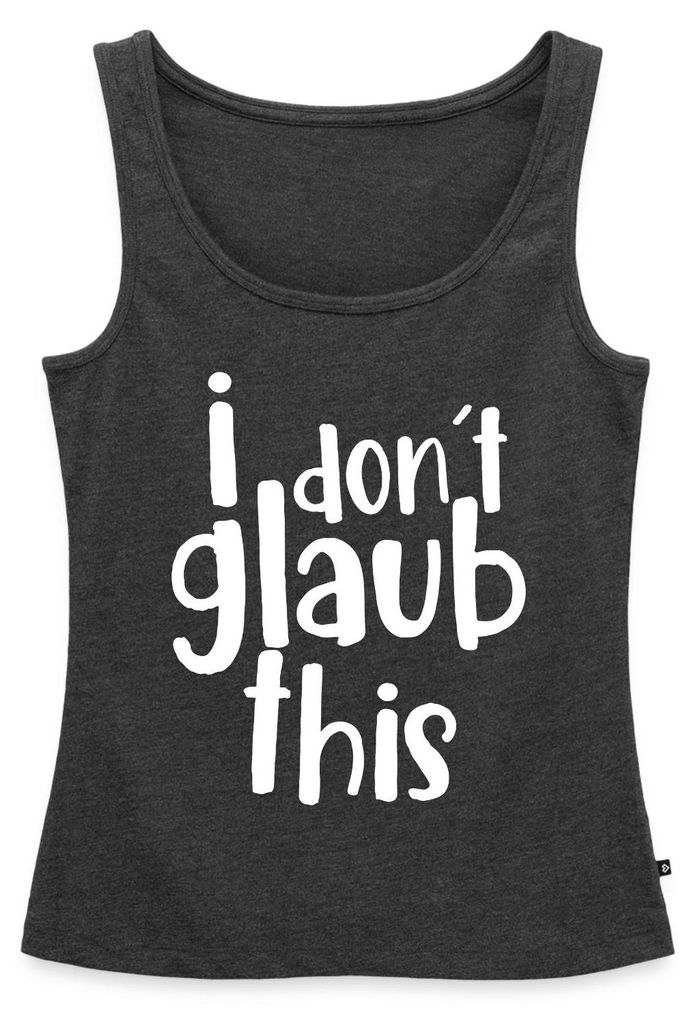 Spreadshirt I Don't Glaub This TV Meme Dschungel Premium Tank Top Damen, 3XL, Anthrazit meliert