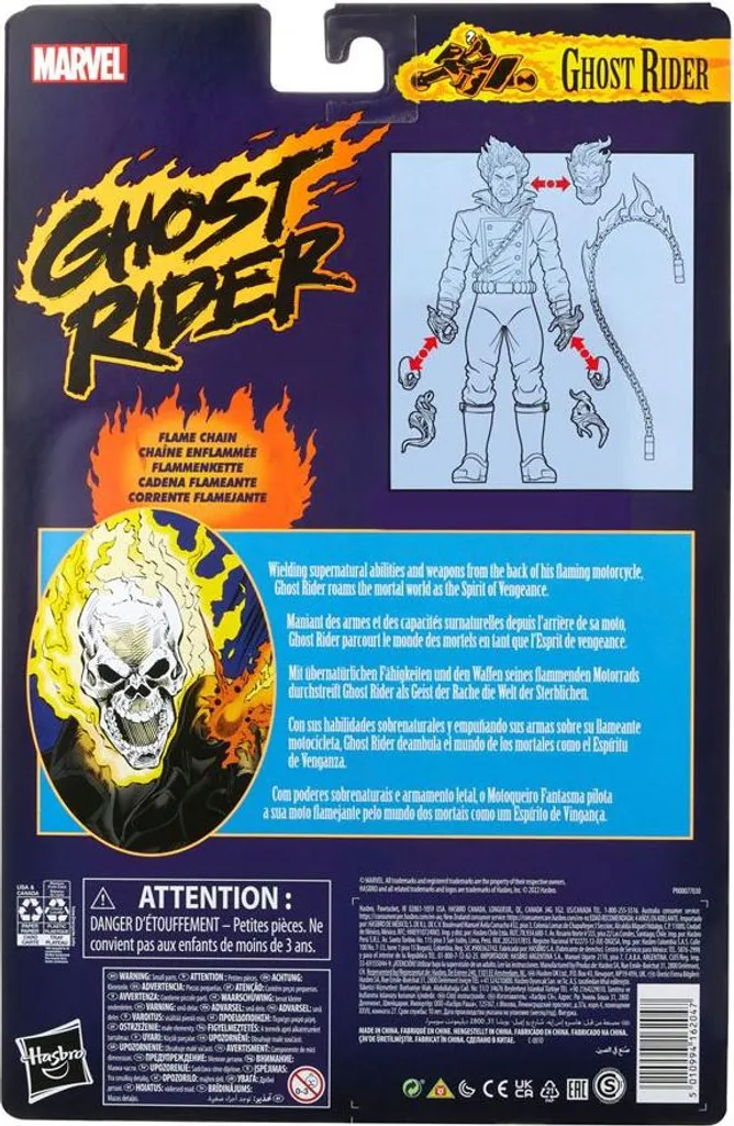 Figurine Hasbro Marvel Ghost Rider 15 cm Modèle Collection Comics - 19