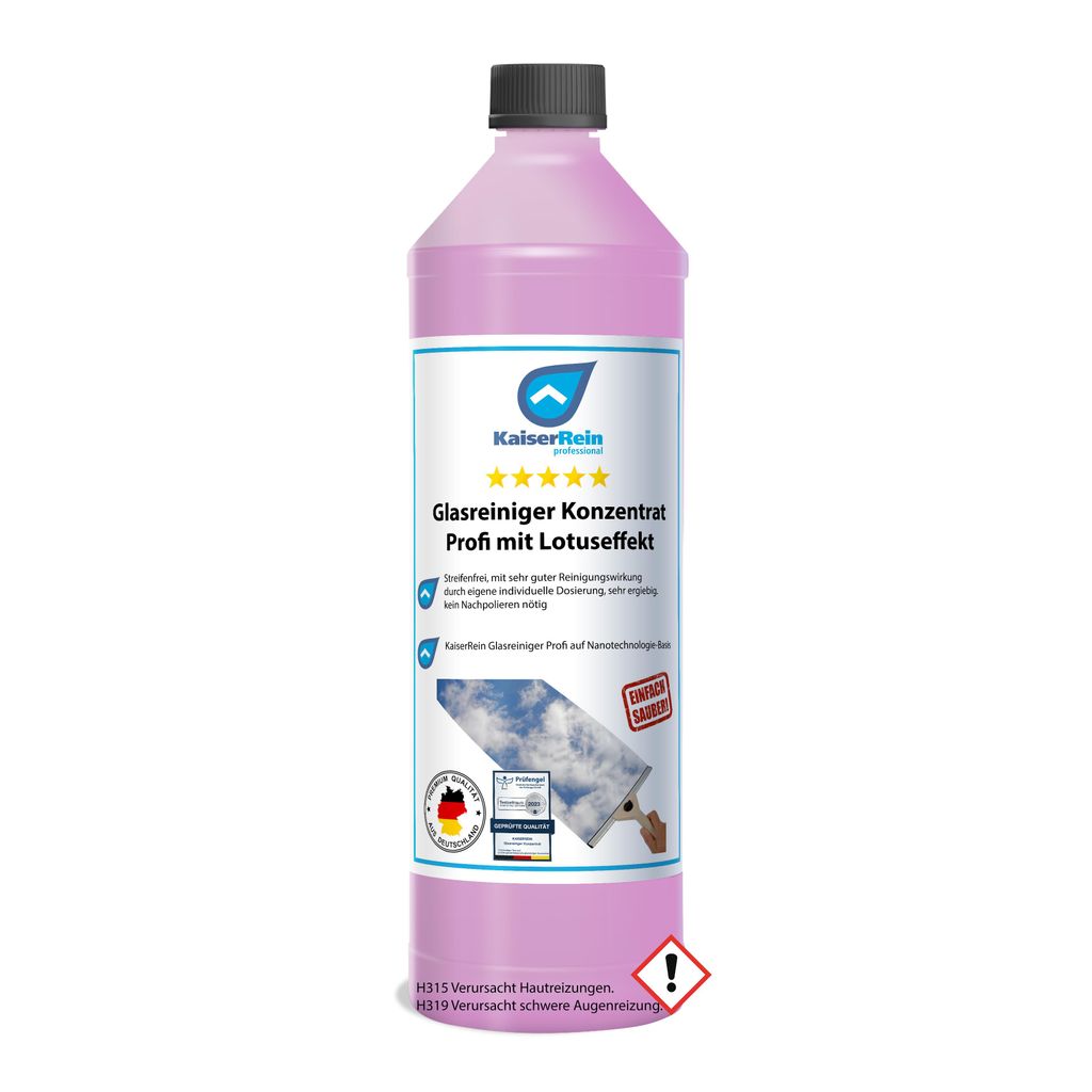 KaiserRein Glasreiniger Konzentrat mit Lotuseffekt 1L unser Produktbild 