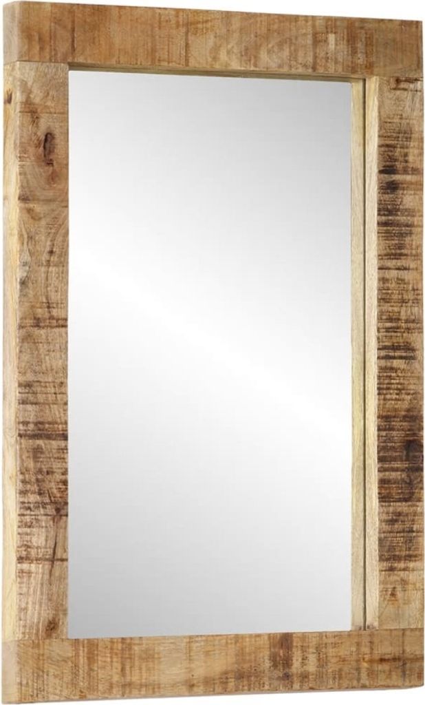 vidaXL Lustro 70x50 cm lite drewno mango i szkło Zdjęcie produktu 
