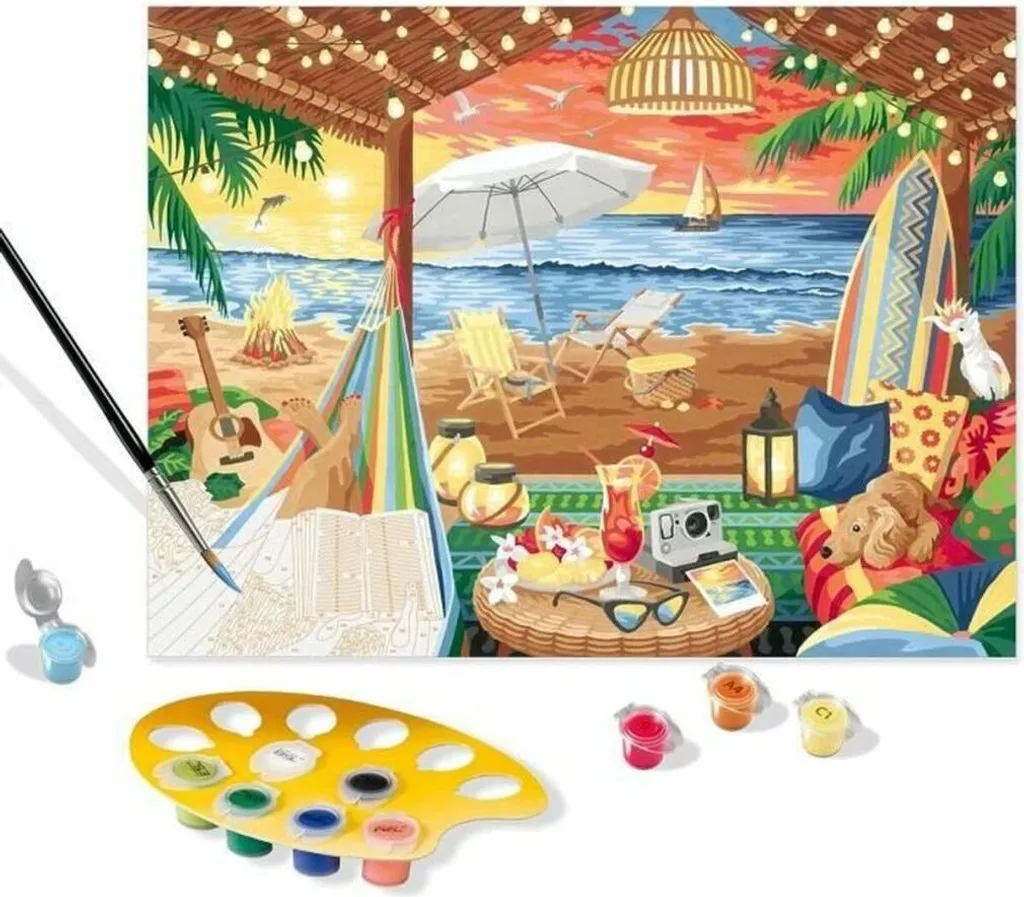 Puzzle 1000 pièces avec finition Softclick Cabane de plage 20276