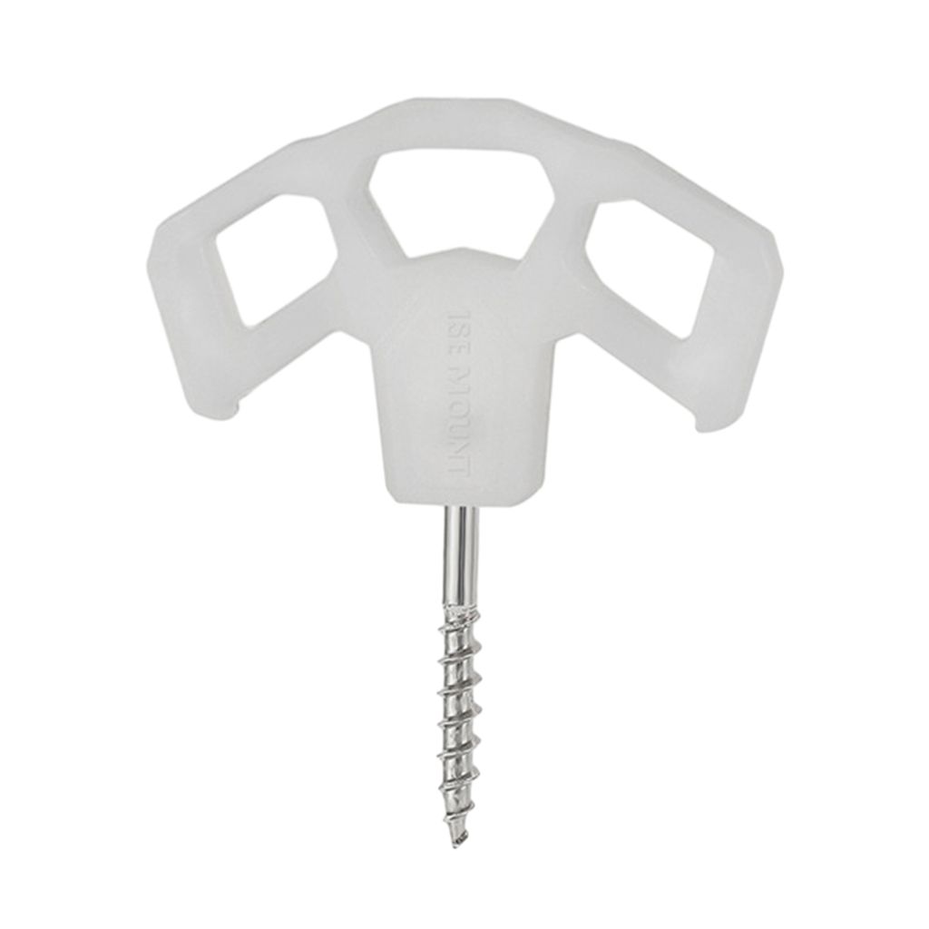 Outdoor-Schraubspieß, Edelstahl, Zeltnagel, leuchtende Heringe, Wandern, Camping, Bodenstift, Camping, Reiseausrüstung, Zubehör, Weiß