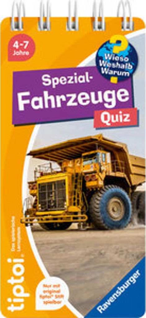 tiptoi® Wieso? Weshalb? Warum? Quiz - Spezialfahrzeuge Produktbild 