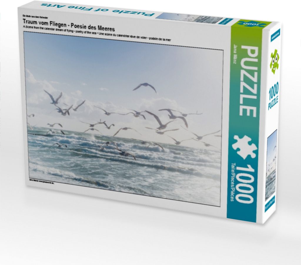 Calvendo Ein Motiv aus dem Kalender Traum vom Fliegen - Poesie des Meeres 1000 Teile Puzzle quer 640x480mm, Mänz Jana; 7309955