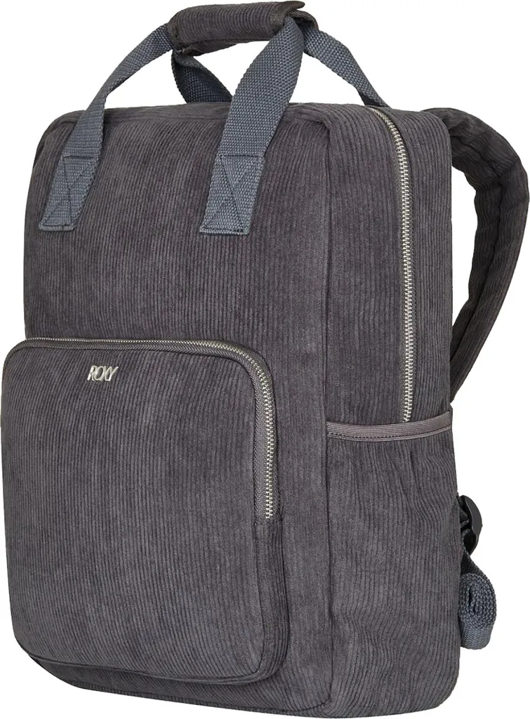 Sac à dos Roxy Feeling Vibes gris anthracite pour femme avec poignée