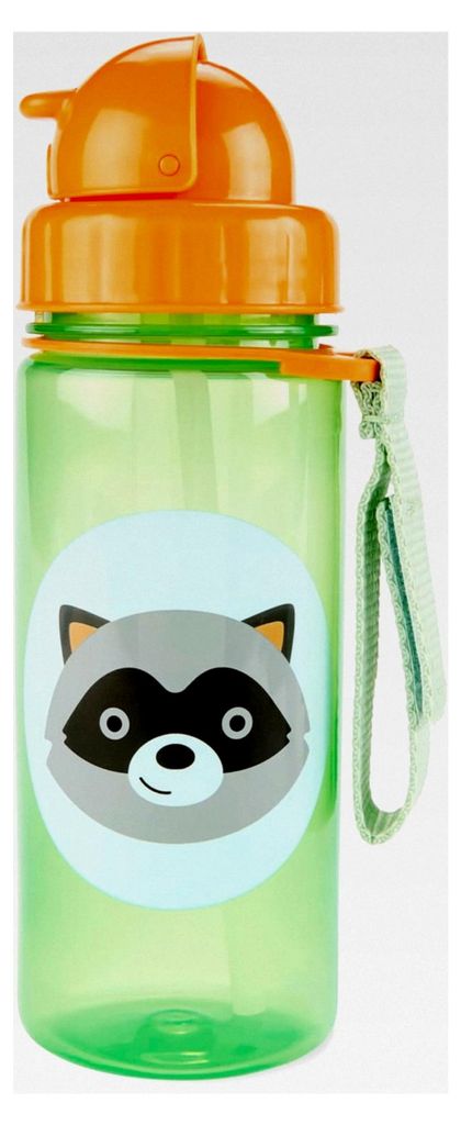 Strohhalmflasche - Waschbär