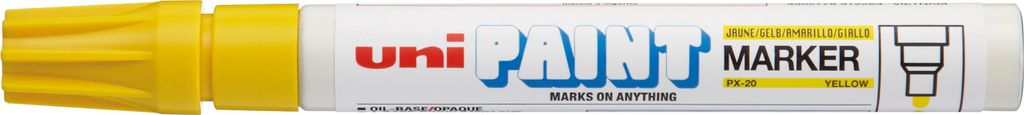 Mitsubishi Lackmarker UNI PAINT PX-20 gelb Produktbild 