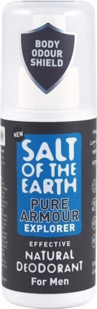 Salt of the Earth Pure Armour Natural Deodorant Spray for Men 100ml Vetiver & Citrus