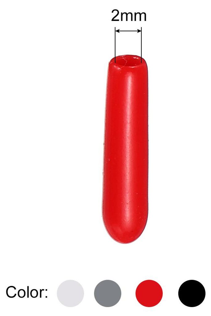 100 Stš¹ck Gummi Endkappen 2 mm PVC Kunststoffkappe Set 4 Farben Schutzkappen Abdeckung Fu?kappen fš¹r Stuhlbeine Tischbeine M?bel Schrauben Bo...