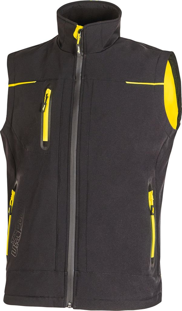 U-Power Softshell-Weste Universe Lady, Farbe:black carbon, Größe:M