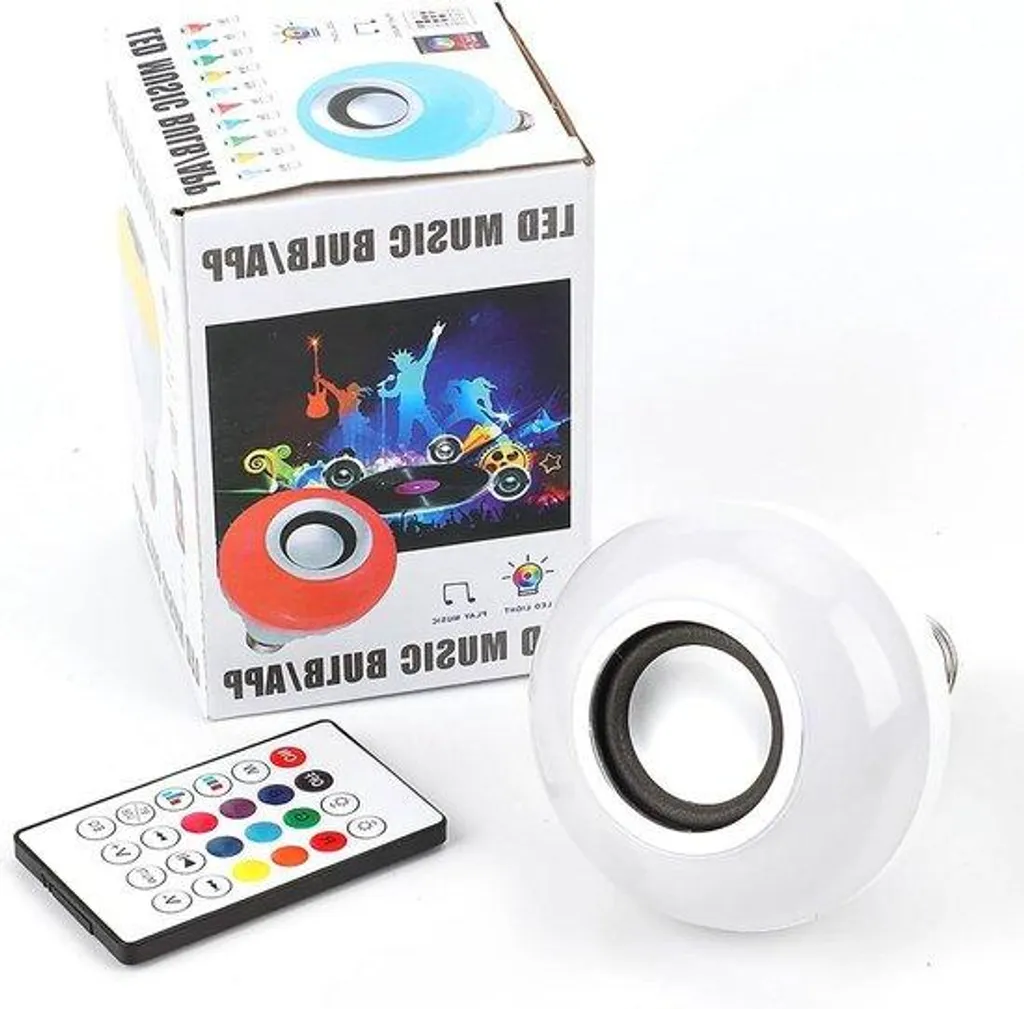 Ampoule Bluetooth LED RGB avec Chargeur USB pour Gagner de la Place