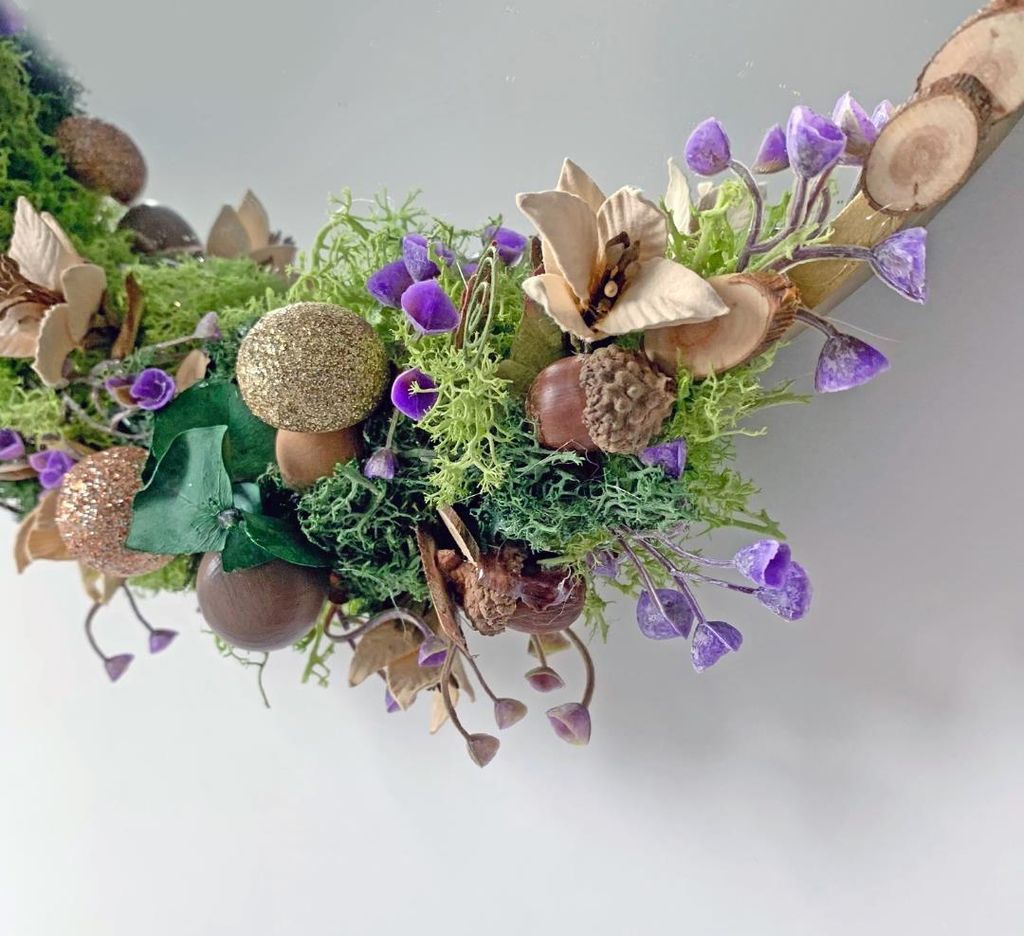 Blumen Blüten Glocken Deko Lila 6St.