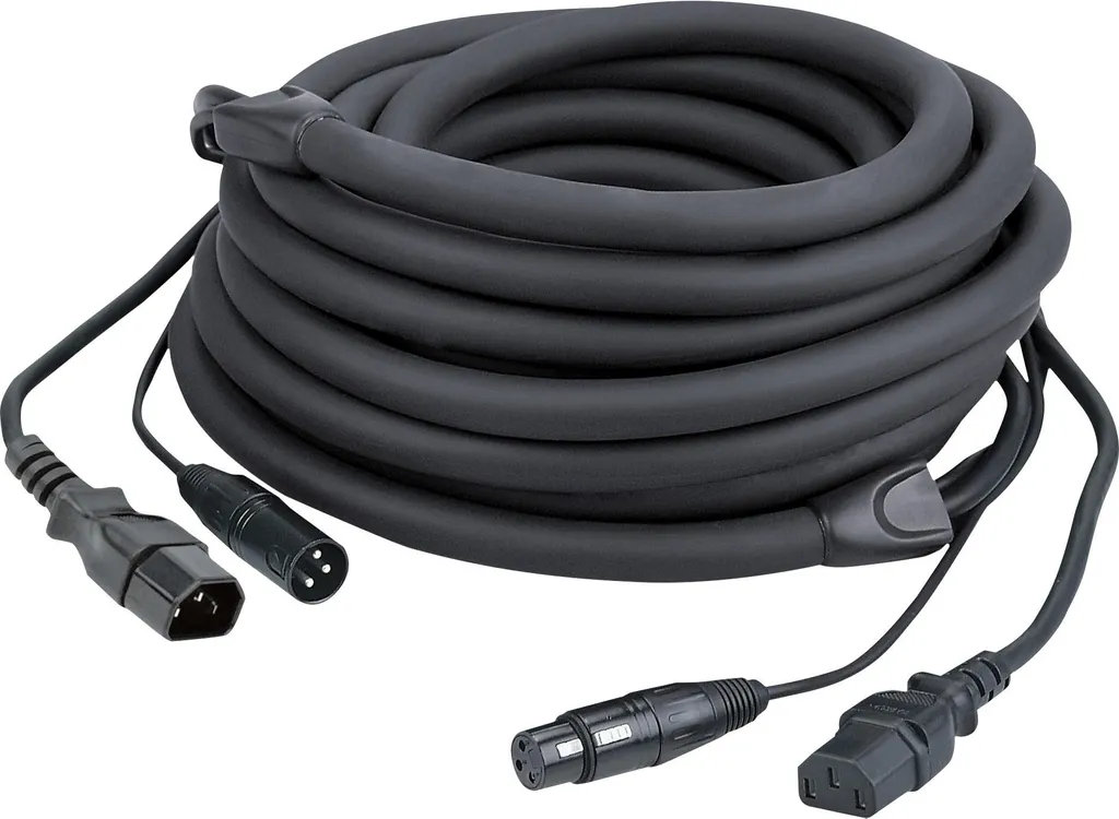 Câble Hybride DMX Courant 6m DAP FP12 : Fini les Câbles Emmêlés sur Scène