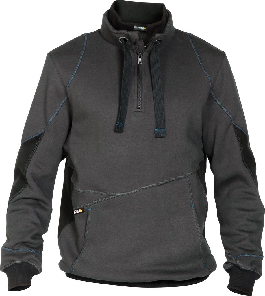 DASSY® Stellar Sweatshirt ANTHRAZITGRAU/SCHWARZ Gr.3XL Produktbild 