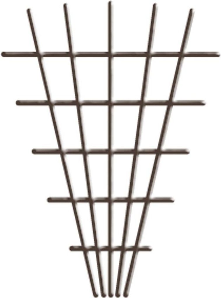 Mriežka Garden MEV5, 145x5x75 cm, 4/4,7 mm, Rankgitter für Blumen, braun, Garten