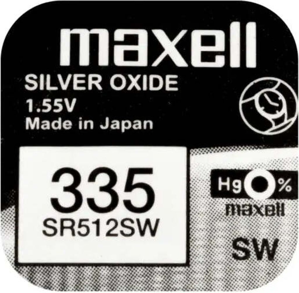 Piles bouton MAXELL, 0% mercure, lot de 10 301 - 399 Image du produit 