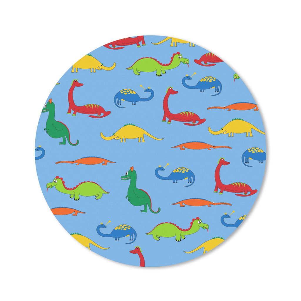 MuchoWow Mauspad Mousepad Drache - Dinosaurier - Muster - Baby - Jungen - Mädchen - Kinder 40x40 cm - Mousepads - Maus Mat - Pad - Mausunterlage...