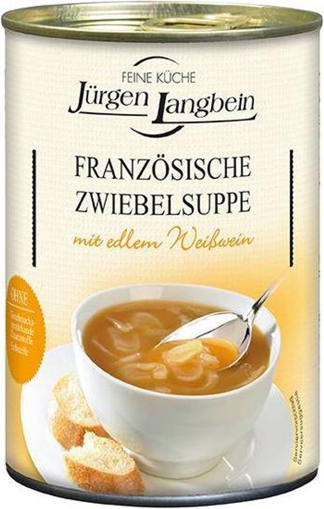 Jürgen Langbein Französische Zwiebelsuppe 400 Ml Dose  Mit Produktbild 