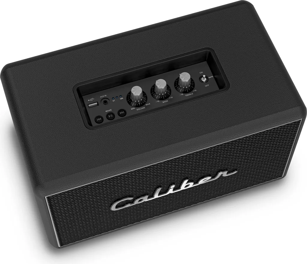 Enceinte Rétro Caliber 200W : Bluetooth, Réglage Basses et Mode TWS - 7