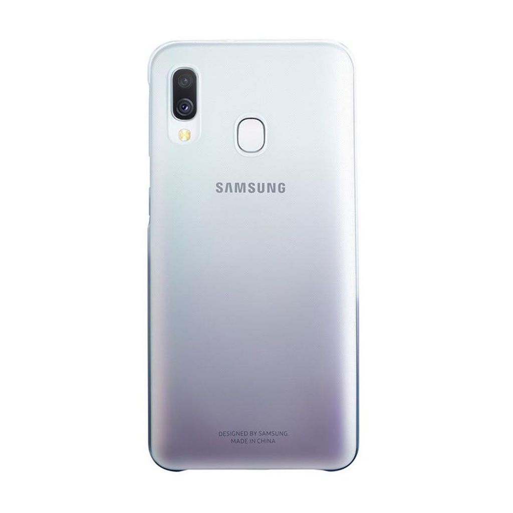The back of a Samsung smartphone is shown against a white background.