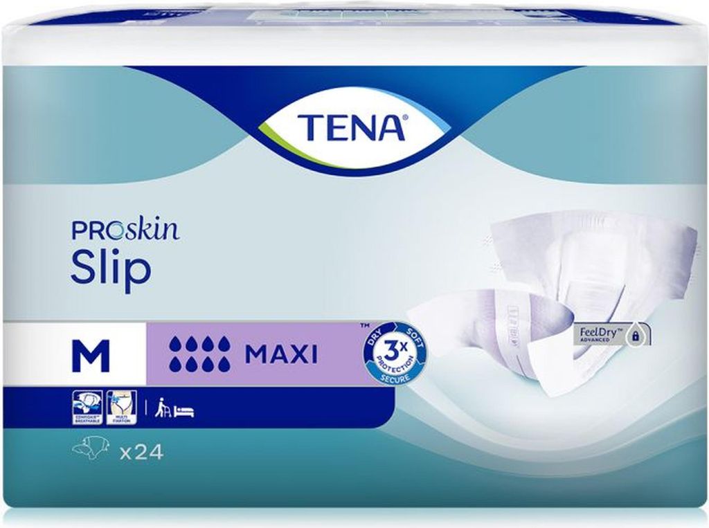 Tena Proskin Slip Maxi Medium - 3 paquets de 24 protections Image du produit 