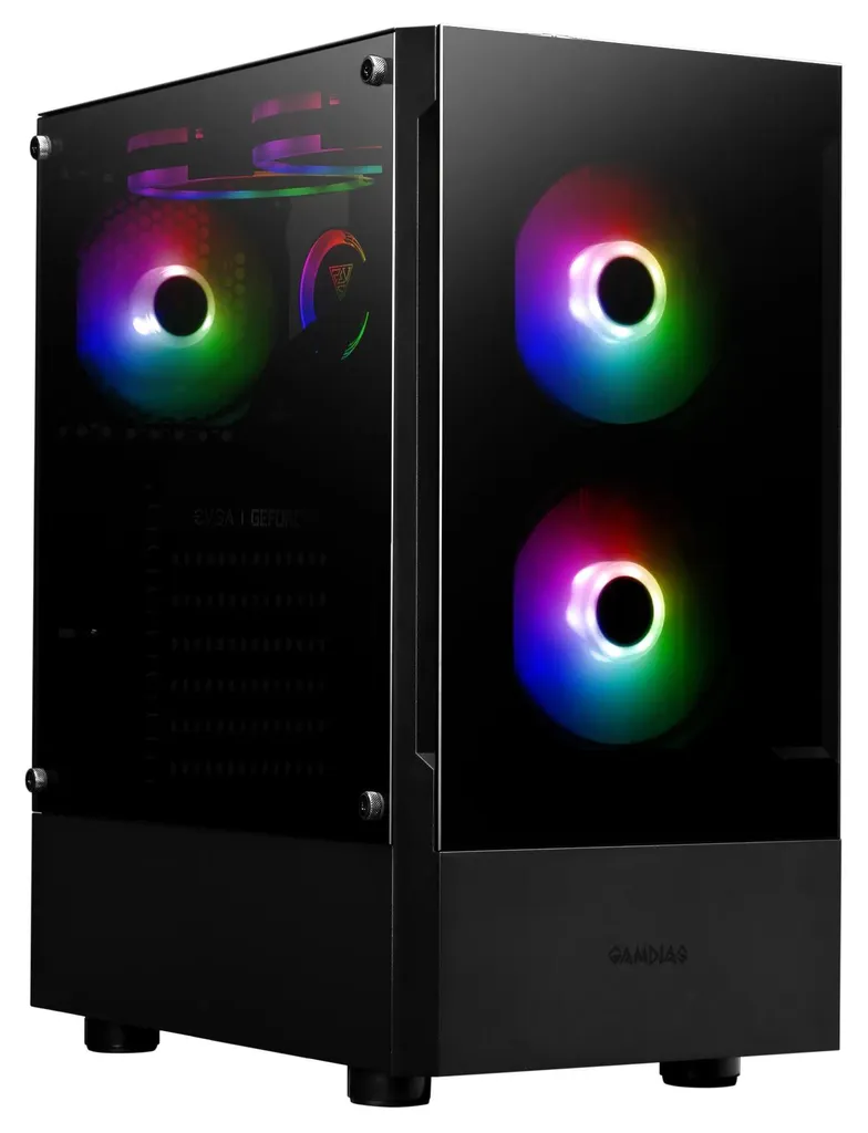 Boîtier PC Gamdias Talos E3 Noir Moyen Tour pour Configuration ATX