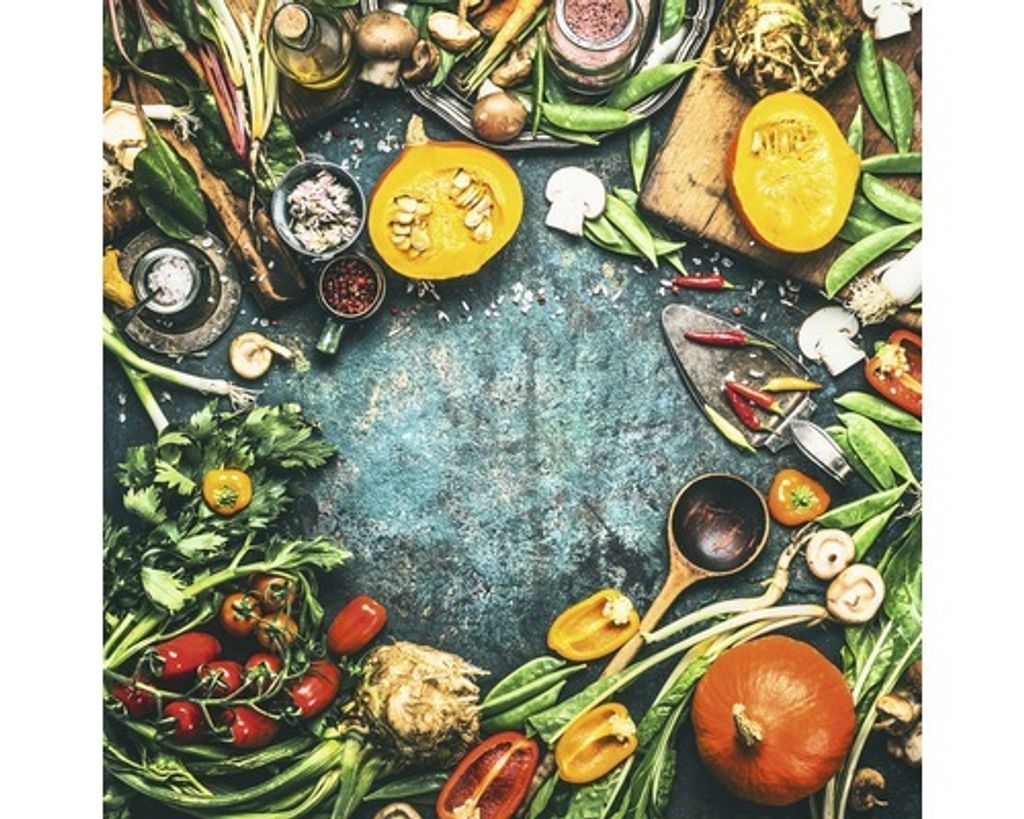 Glasbild Ingredients IV 30x30 cm