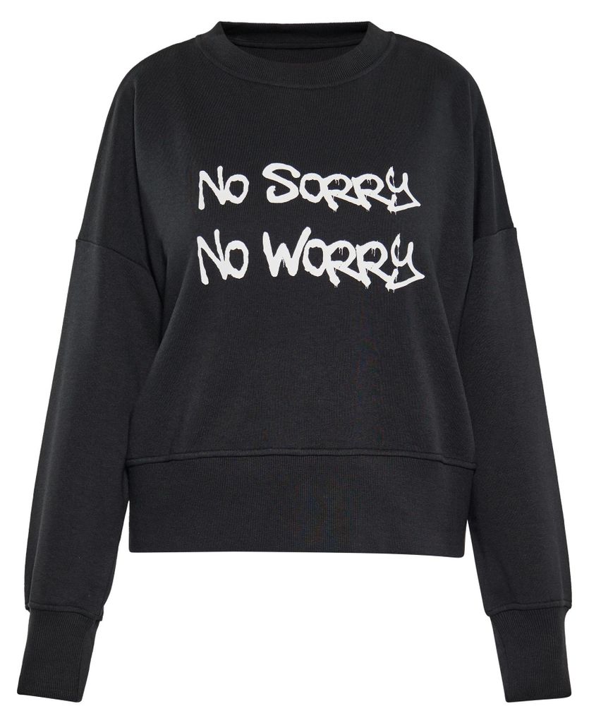VANJA damen sweatshirt - schwarz, XS