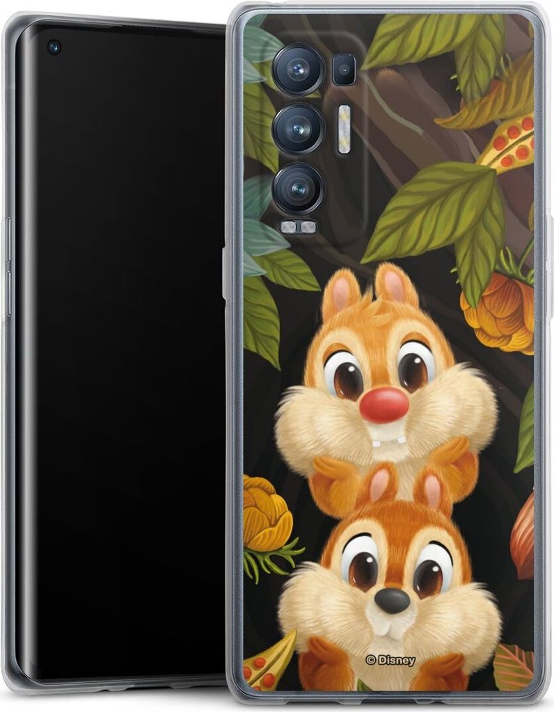 DeinDesign Handyhülle für Oppo Find X3 Neo Silikon Hülle Case Smartphone Schutzhülle Disney Offizielles Lizenzprodukt Chip und Chap