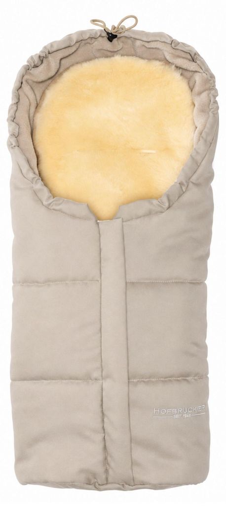 Hofbrucker Lammfell-Fußsäckchen Leni für Babyschale und Produktbild 