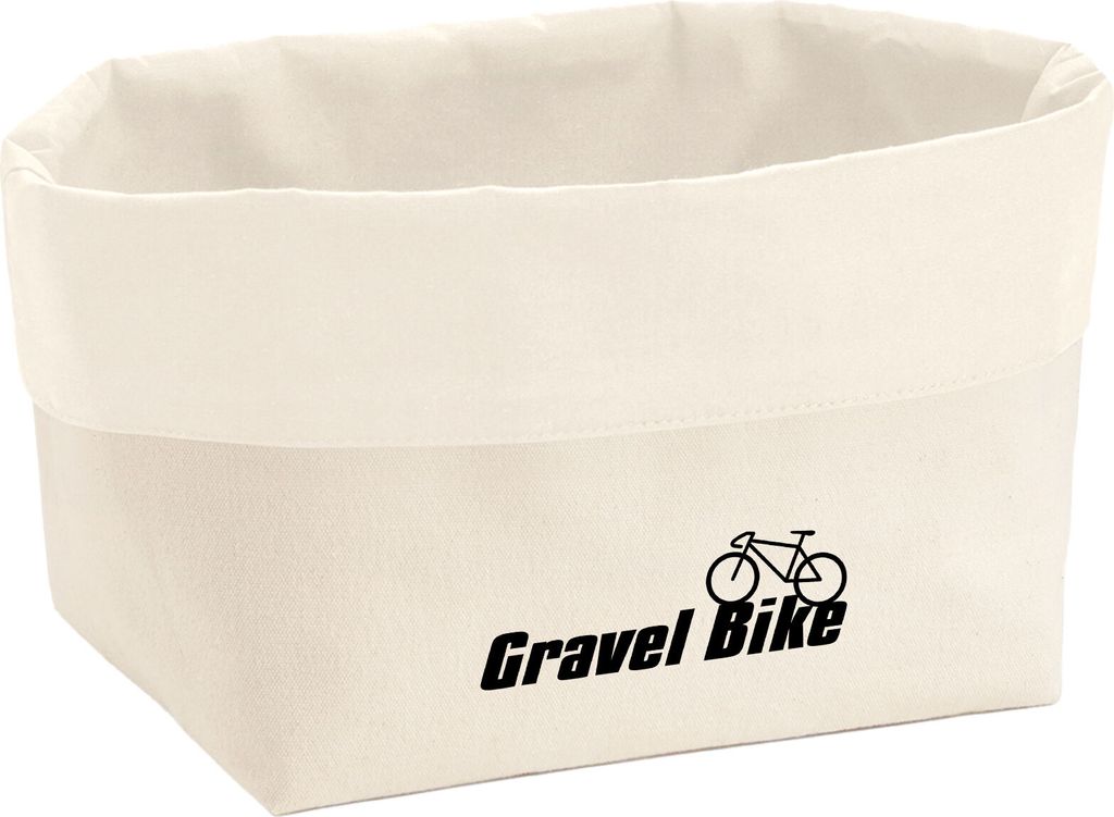 Huuraa Utensilo Gravel Bike Fahrrad Geschenk 8 Liter Large Canvas Baumwolle Aufbewahrungskorb Gravel Bike Dekoration