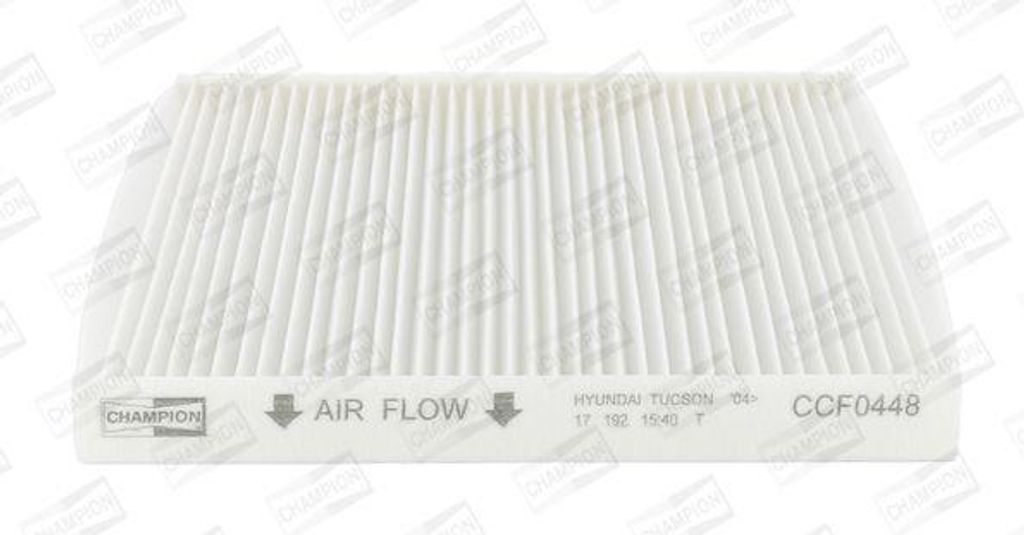 CHAMPION CCF0448 Innenraumluftfilter OE 971330Z000 kompatibel mit Sportage, Niro, Tucson, iX35, Ioniq, i30
