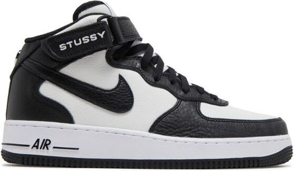 Nike Air Force 1 Mid Stussy Light Bone Black - EU: 43