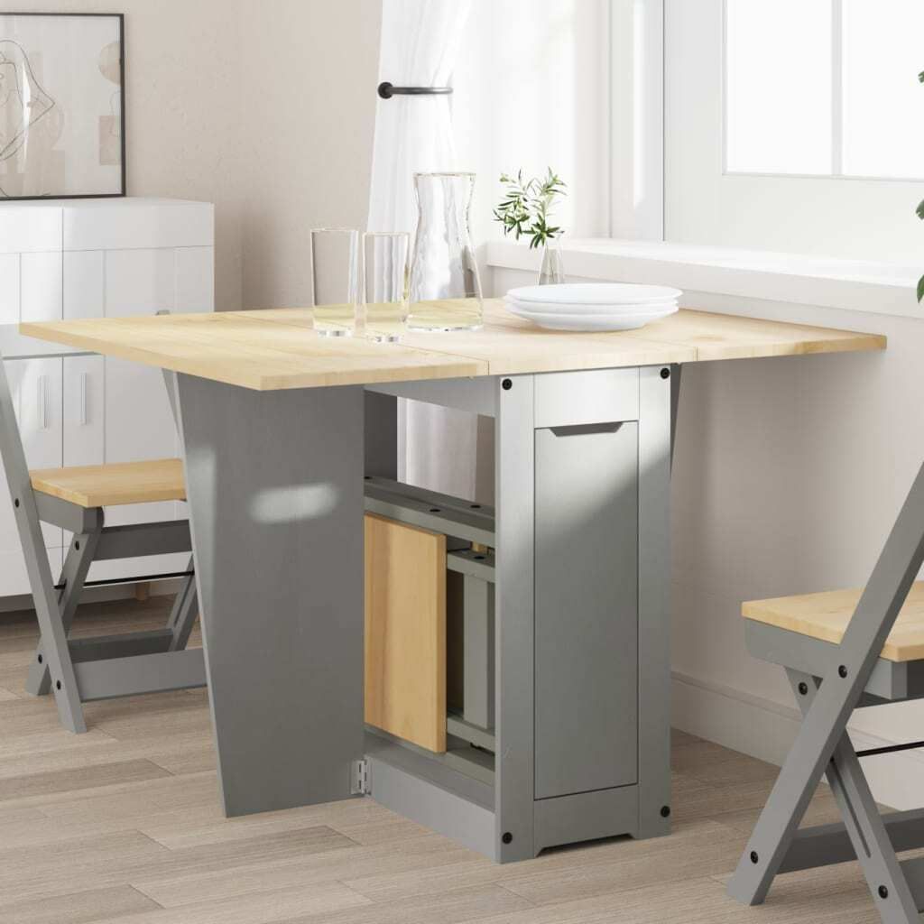 "im Angebot" Butterfly-Esstisch Klappbar Corona Grau Massivholz Kiefer - Esstische CC18071