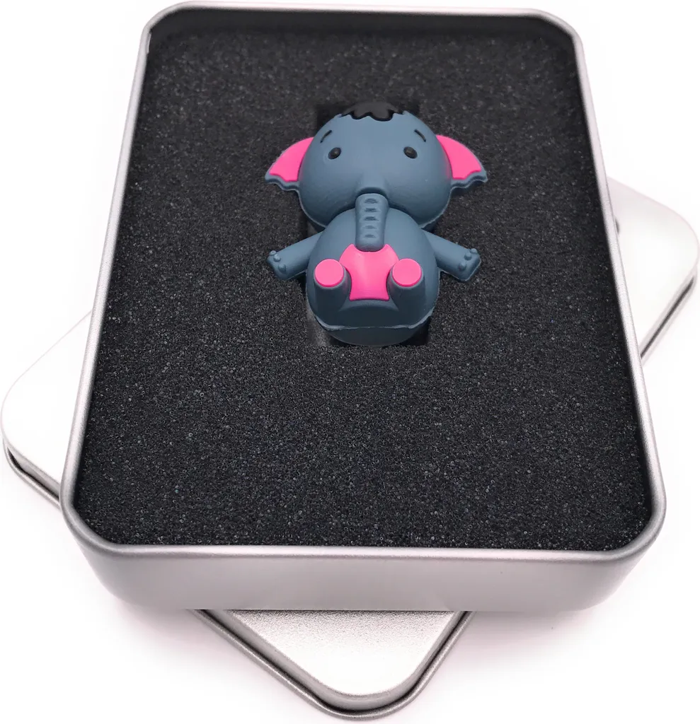 Chiavetta USB Onwomania Elefante Blu 8GB - Idea Regalo Bambini