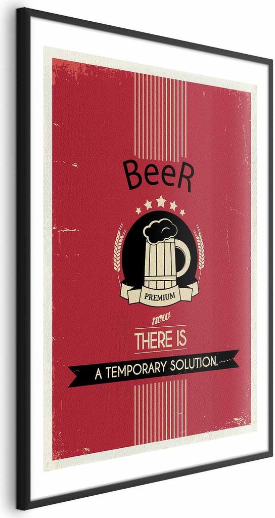 Posterpapier Poster - Premium Beer 40x60 cm Text m-C-0327-ao-a