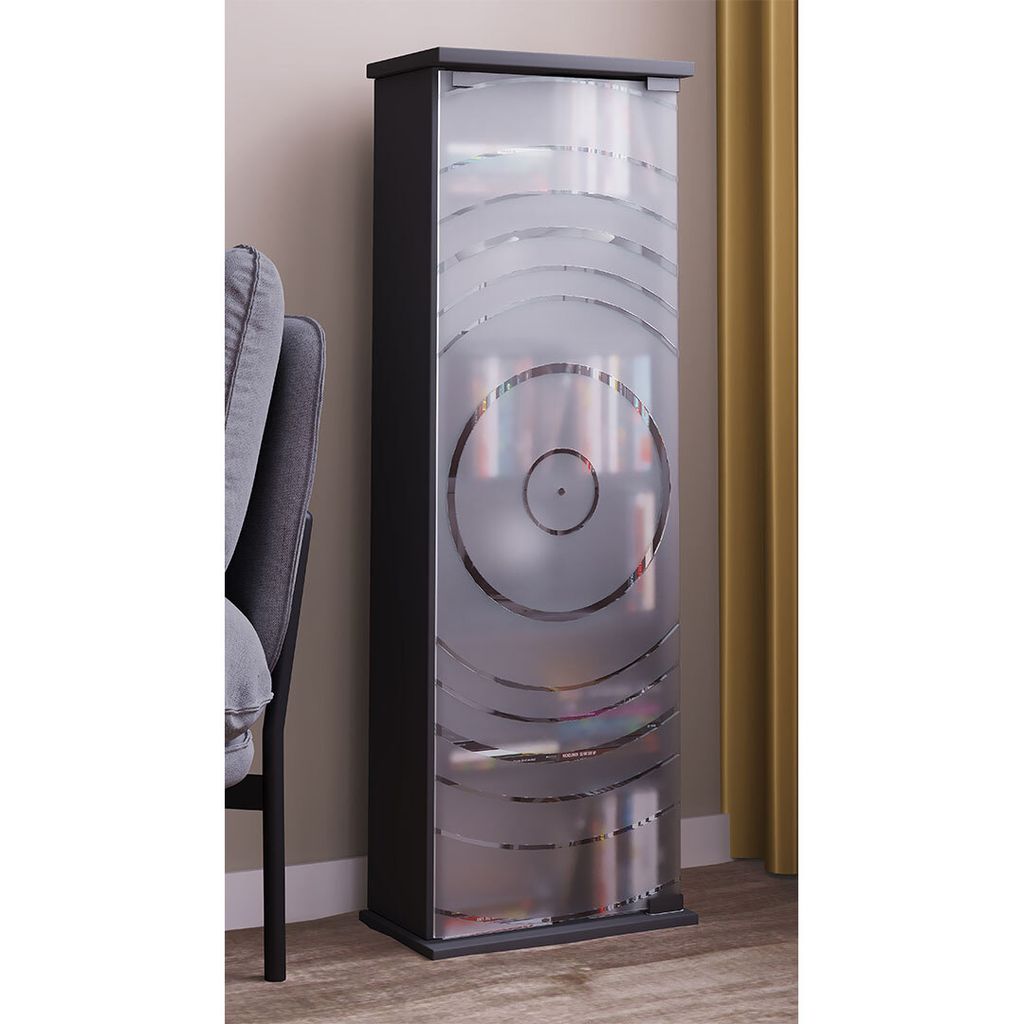 VCM Holz CD DVD Stand Regal | platzsparender CD Schrank mit Produktbild 