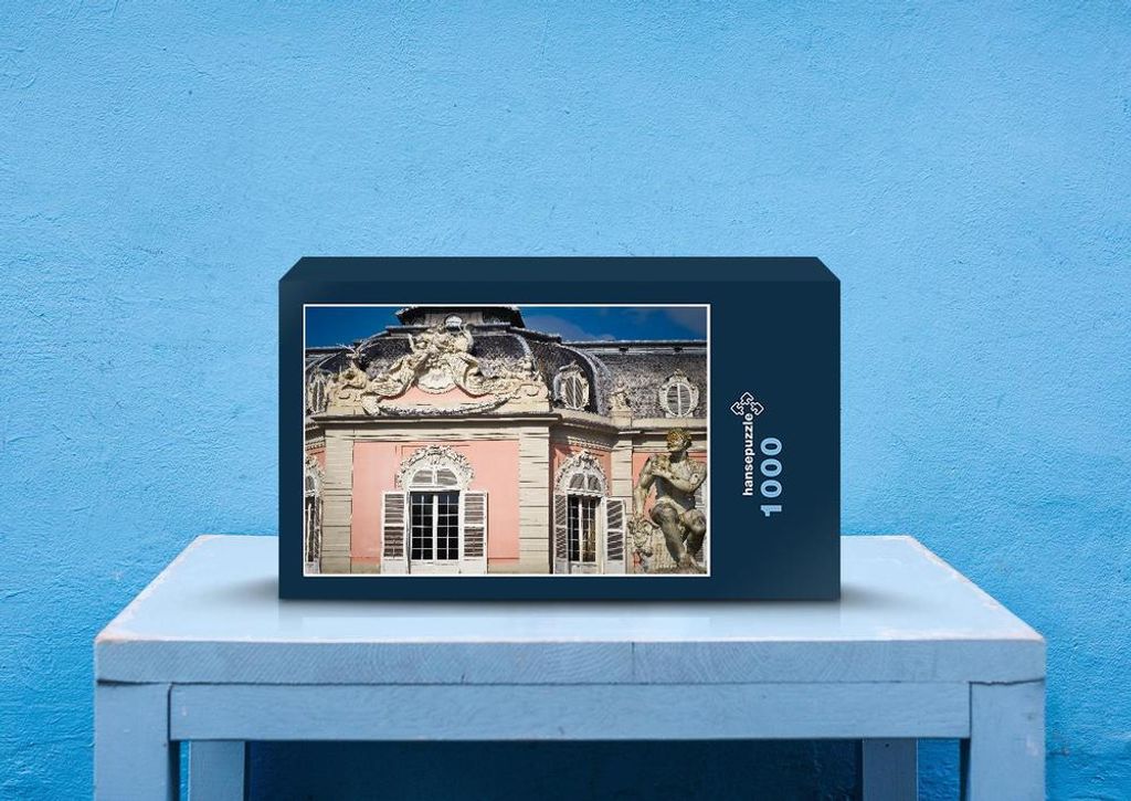 hansepuzzle 54155 - Schloss Puzzle, 1000 Teile, Gebäude, 60,0 x 46,0cm mit hochwertiger Aufbewahrung, Kartonbox und wiederverschließbarem Beutel