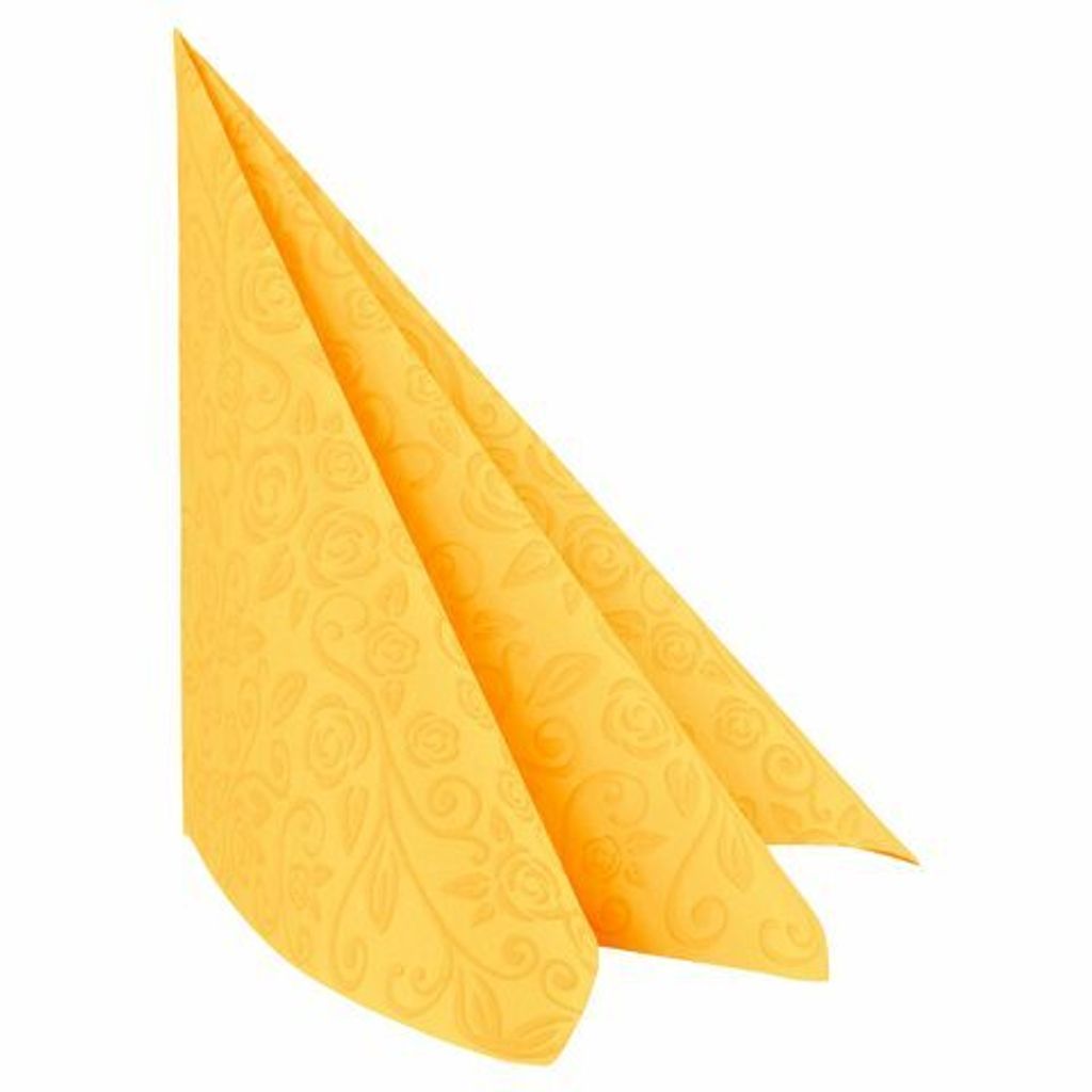 50x Servietten Airlaid 40x40cm 1/4 -Falz mit Rosenmuster Produktbild 