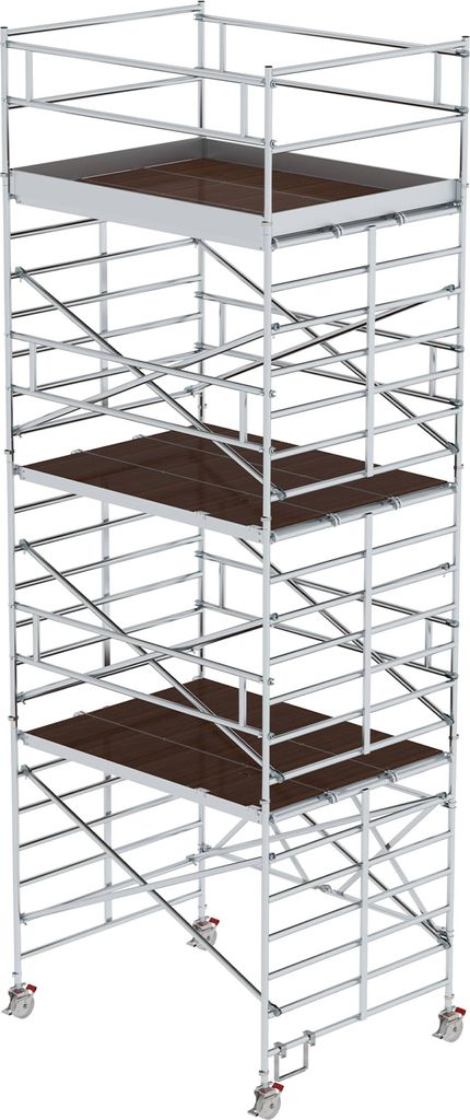 Günzburger Steigtechnik Klappgerüst mit Dreifach-Plattform Plattformhöhe 6,35 m - 115564